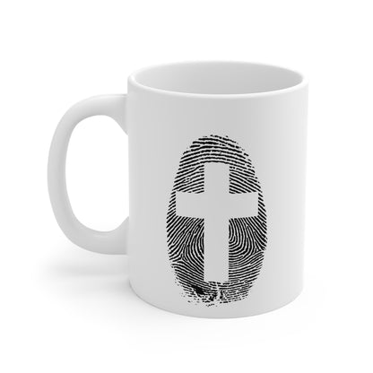 Christian Identity Mug with Cross - 11oz Ceramic Mug