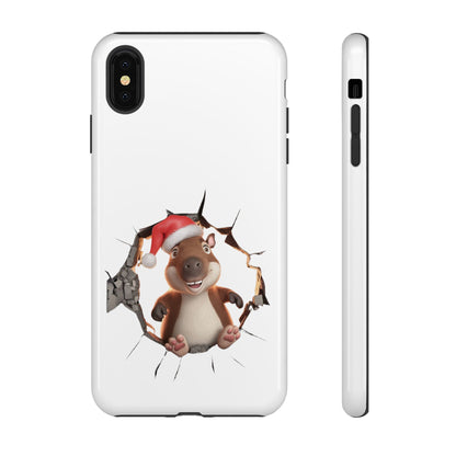 Christmas Capybara Santa Tough Phone Case