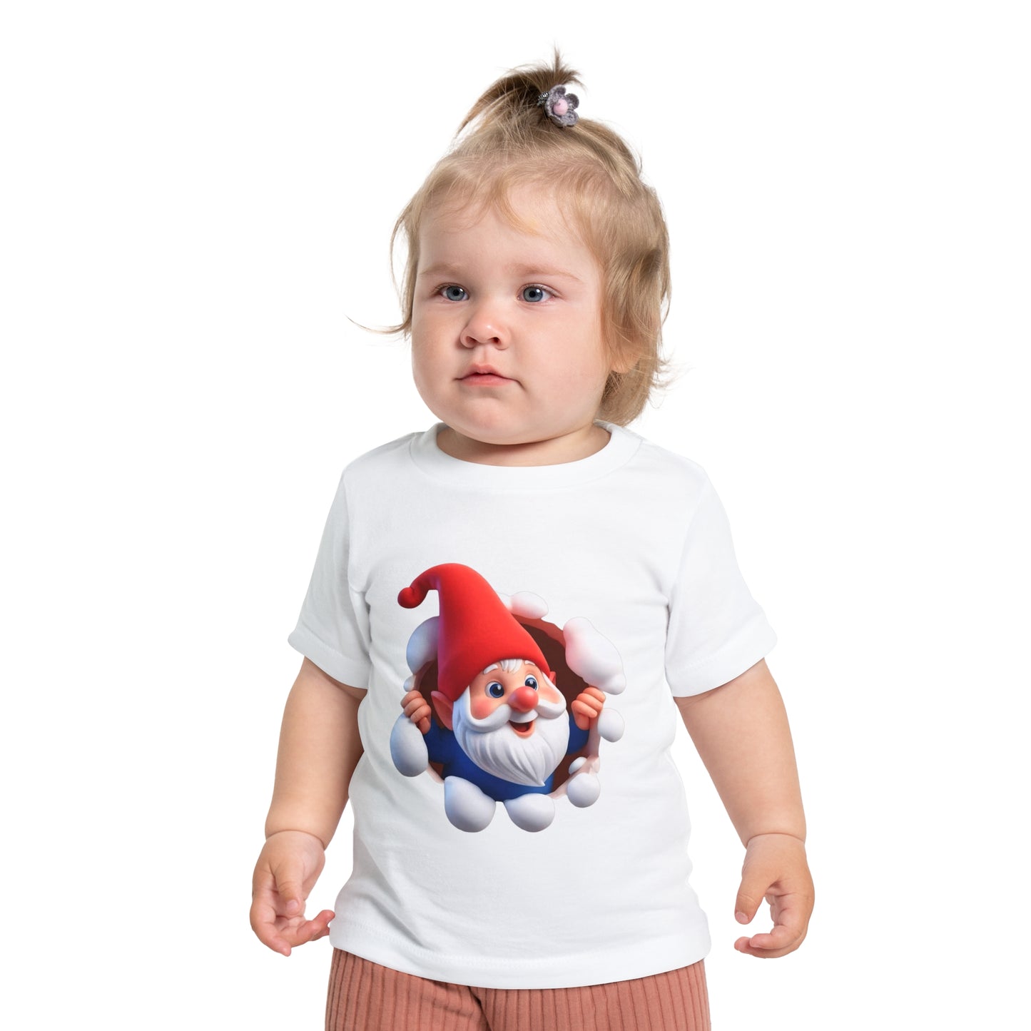 Cute Gnome Baby Short Sleeve T-Shirt - Christmas - 3 to 18 months