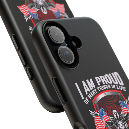 Proud American Patriot Phone Case - I Am Proud Design - iPhone- Samsung Galaxy - Google Pixel