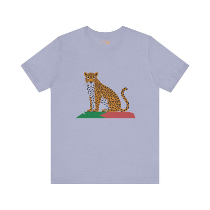 Leopard Print Unisex Jersey Tee - Wildlife Lover's Fashion