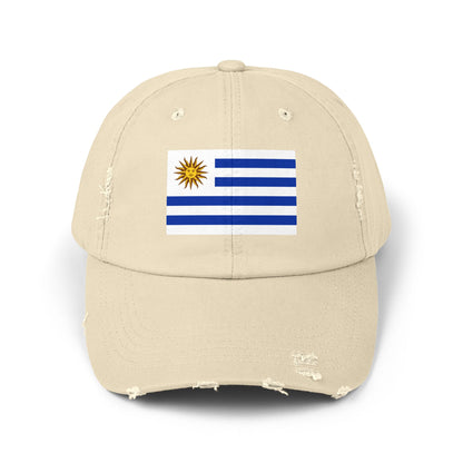 Uruguay Flag Distressed Cap - Unisex Casual Hat - South America