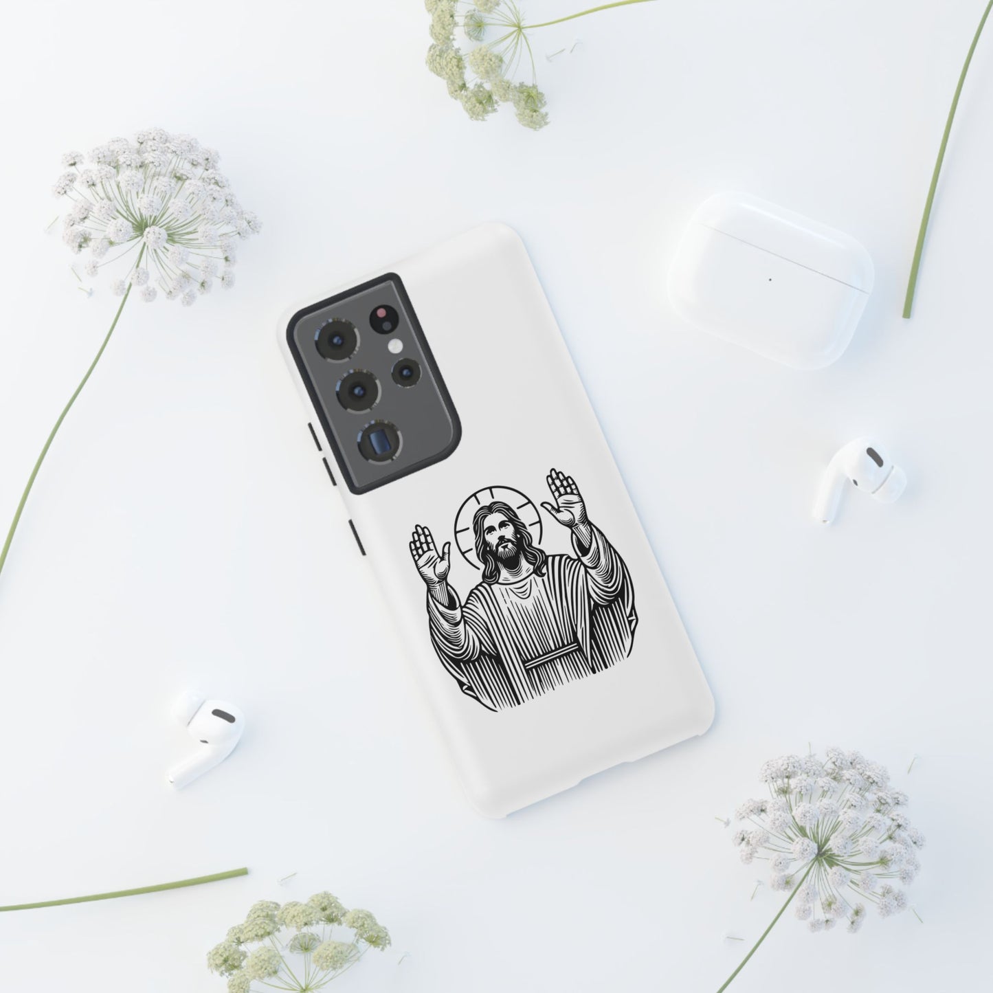 Jesus Phone Case - Simple yet Protective - iPhone- Samsung Galaxy - Google Pixel