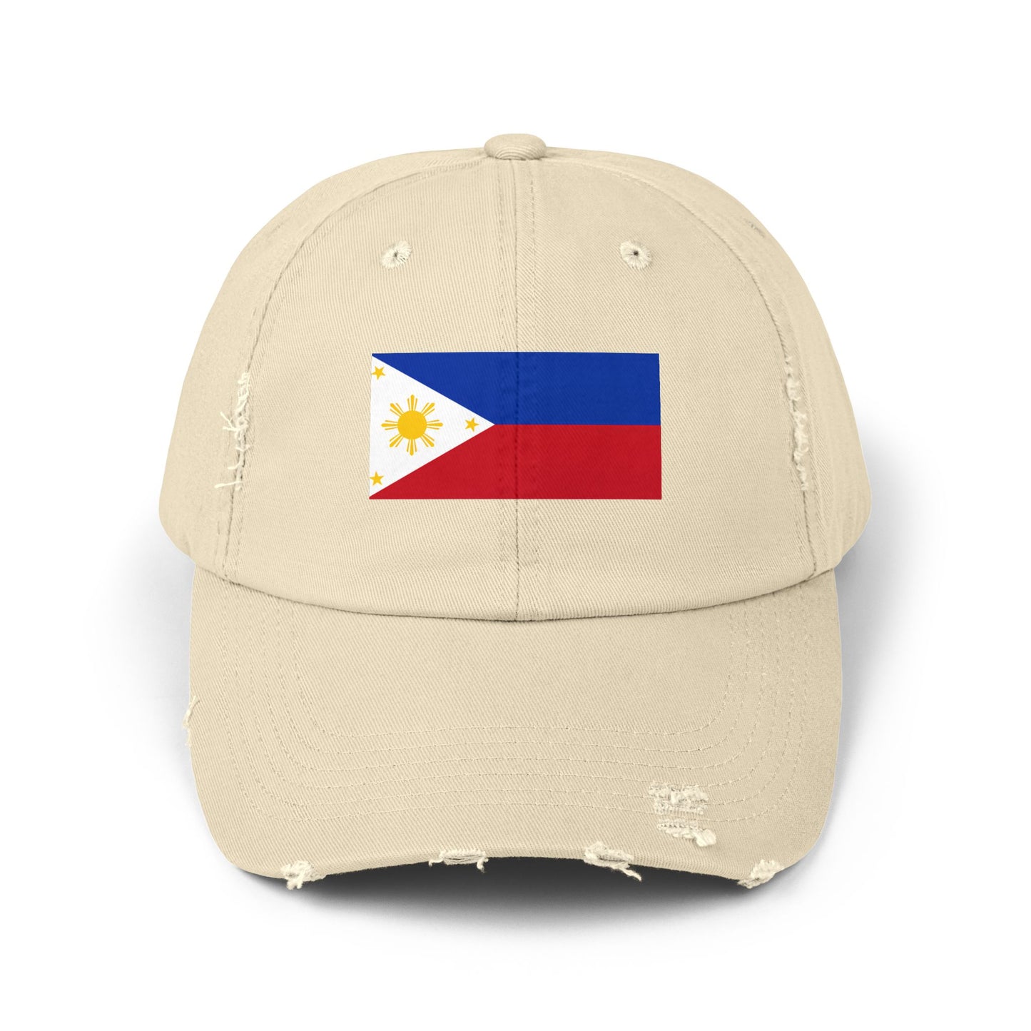 Philippines Flag Distressed Cap - Unisex Casual Hat - Asia