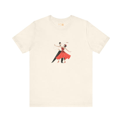 Dancing Couples Graphic Unisex T-Shirt - Perfect for Dance Lovers and Special Occasions