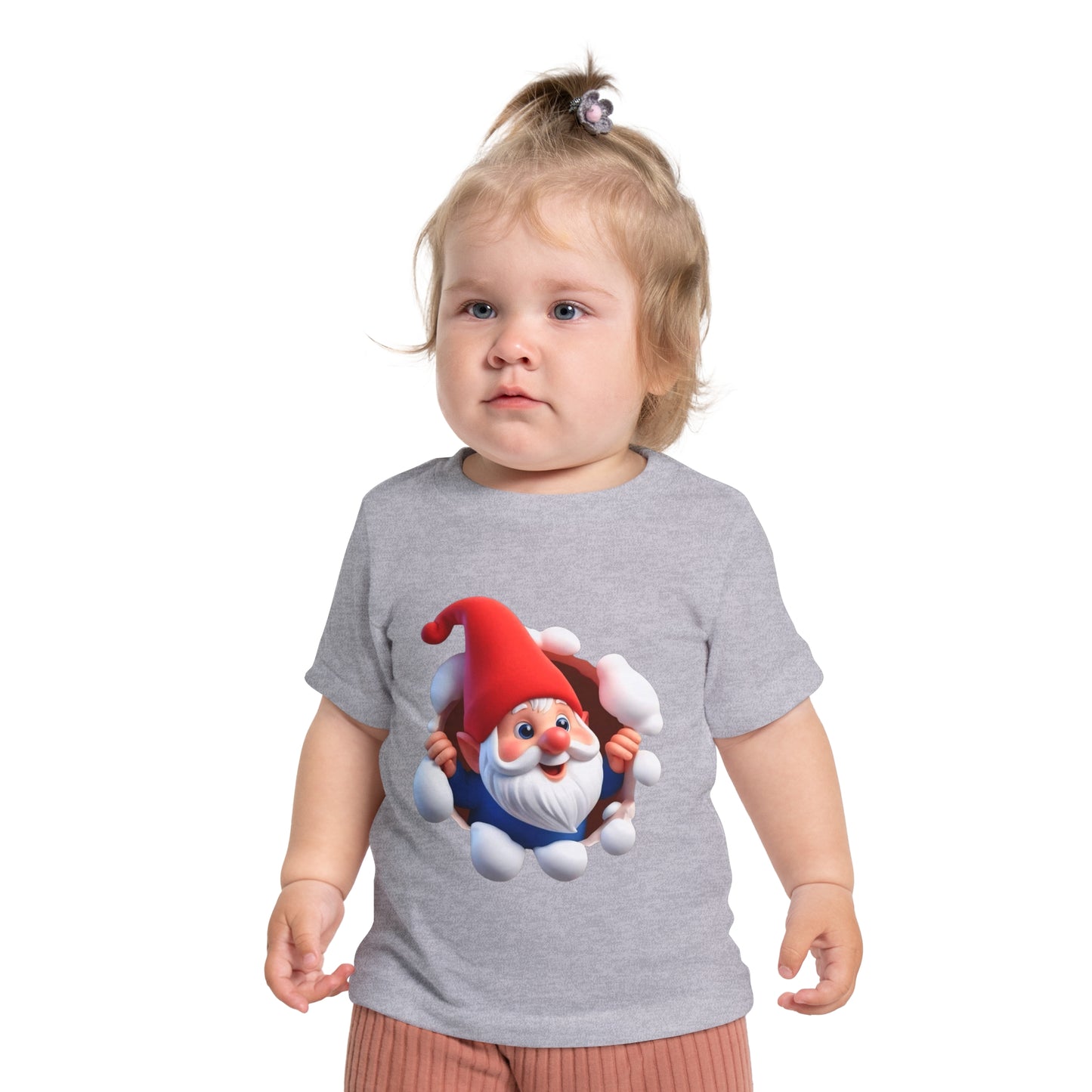 Cute Gnome Baby Short Sleeve T-Shirt - Christmas - 3 to 18 months