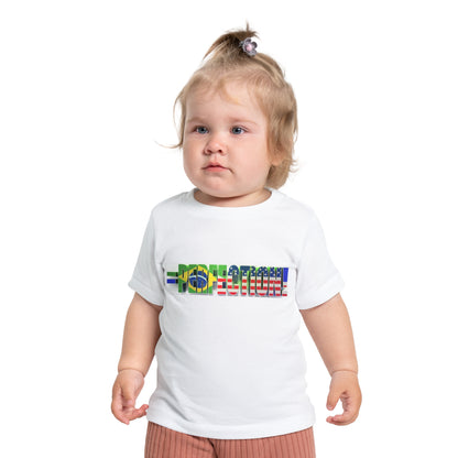 Adorable Brazilian Vibes Baby T-Shirt (3-24 Months)  =Perfection! Brazil/USA