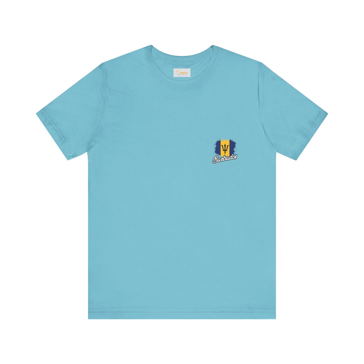 Barbados Flag Jersey Tee - Caribbean