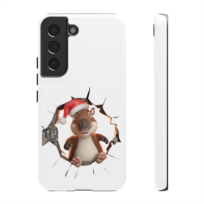 Christmas Capybara Santa Tough Phone Case