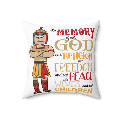 LDS Warrior Pillow - Inspirational Mormon Home Decor