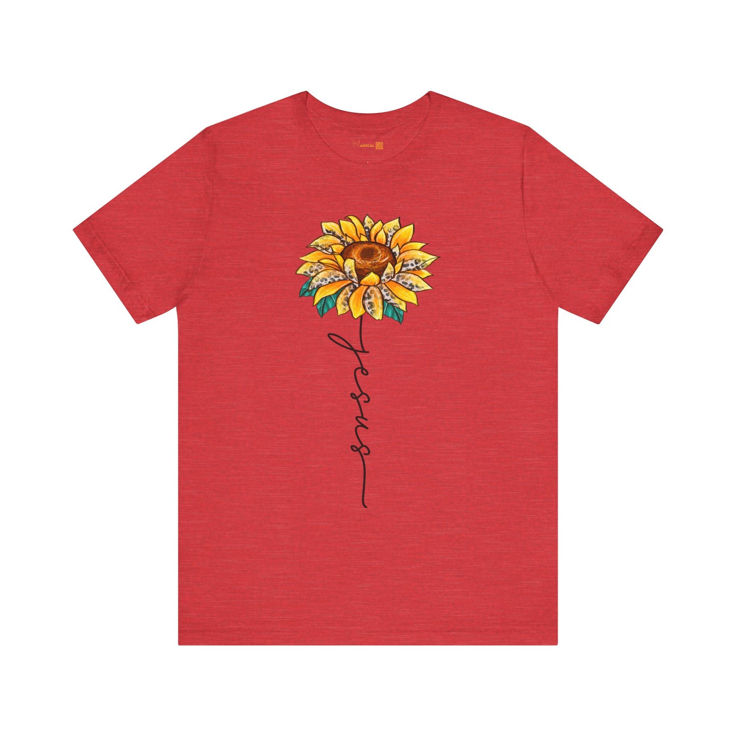 Female Adult Jersey Short Sleeve T-Shirt - Jesus Flower