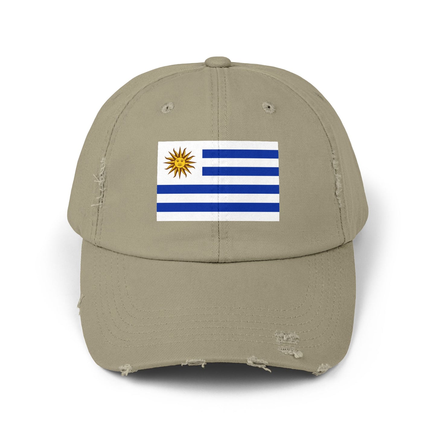 Uruguay Flag Distressed Cap - Unisex Casual Hat - South America