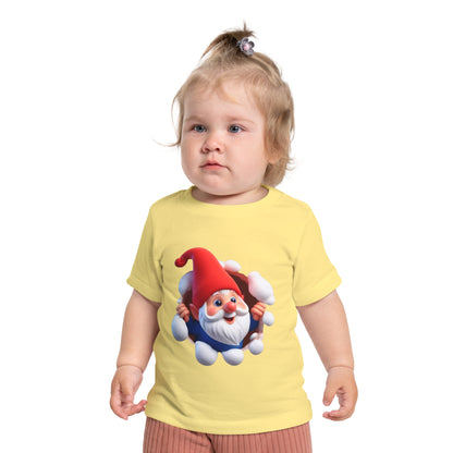 Cute Gnome Baby Short Sleeve T-Shirt - Christmas - 3 to 18 months