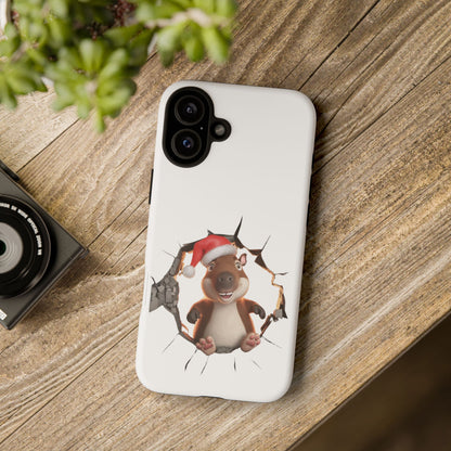 Christmas Capybara Santa Tough Phone Case