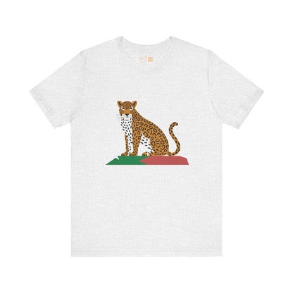 Leopard Print Unisex Jersey Tee - Wildlife Lover's Fashion