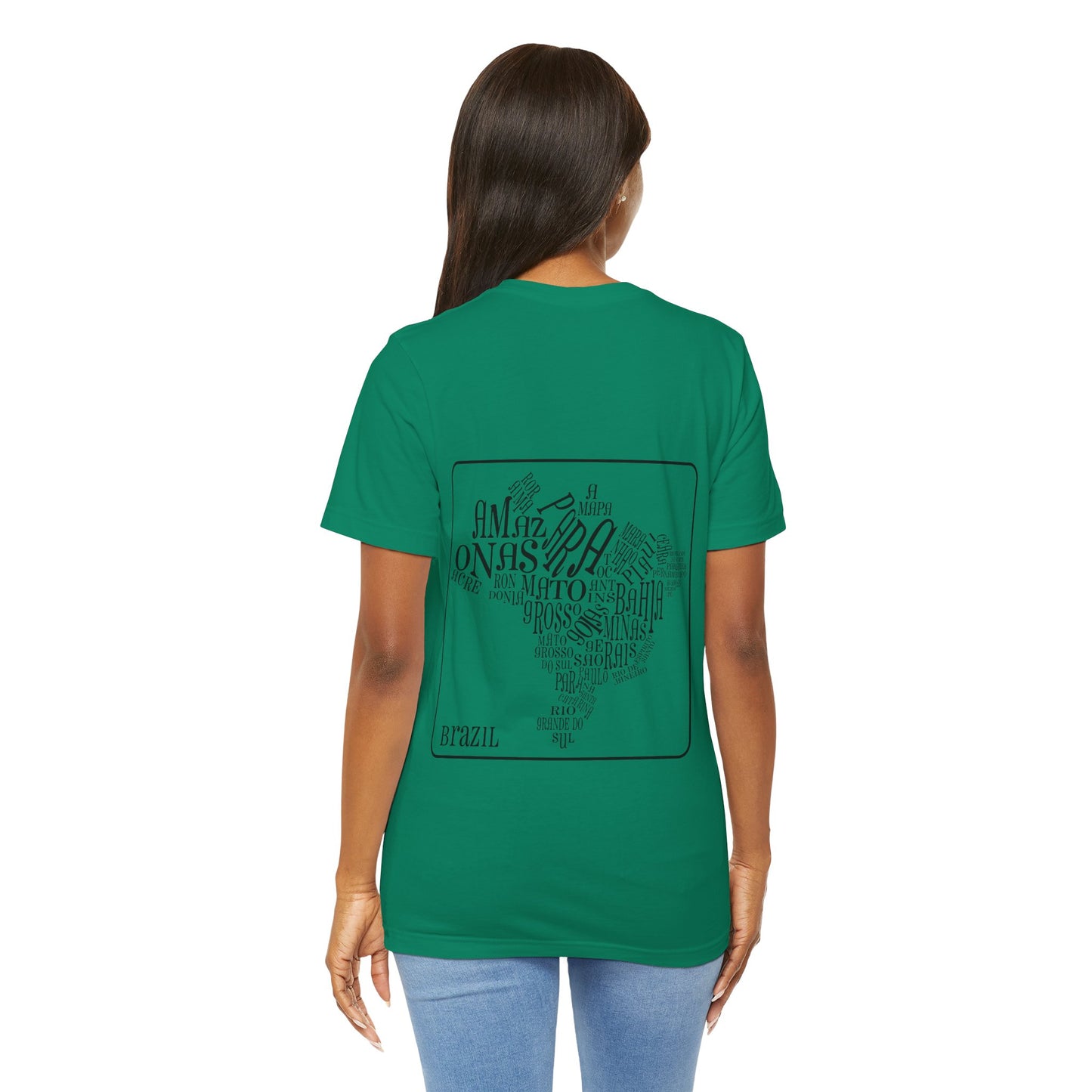 Camiseta Verde - Frente e Costas - Double Side Print