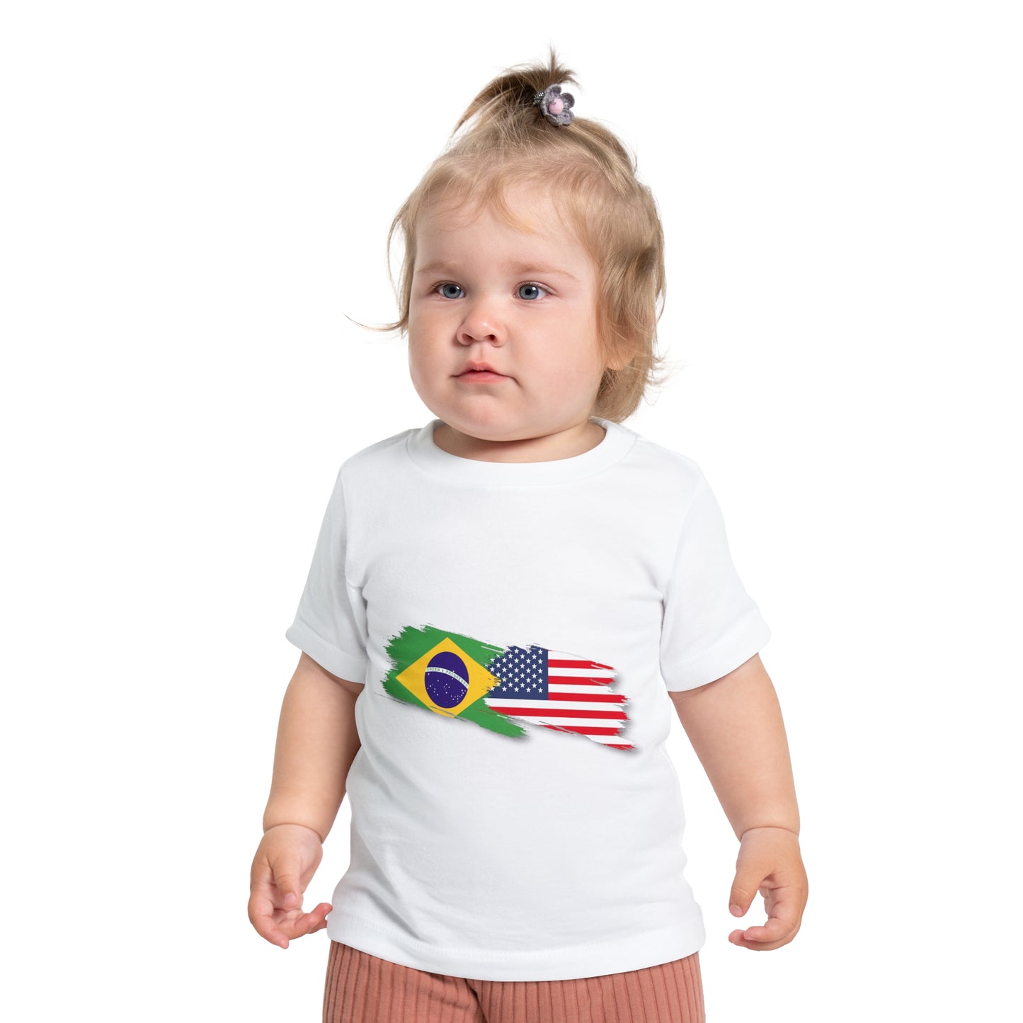 Adorable Brazilian Vibes Baby T-Shirt (3-24 Months) - Brasil/USA