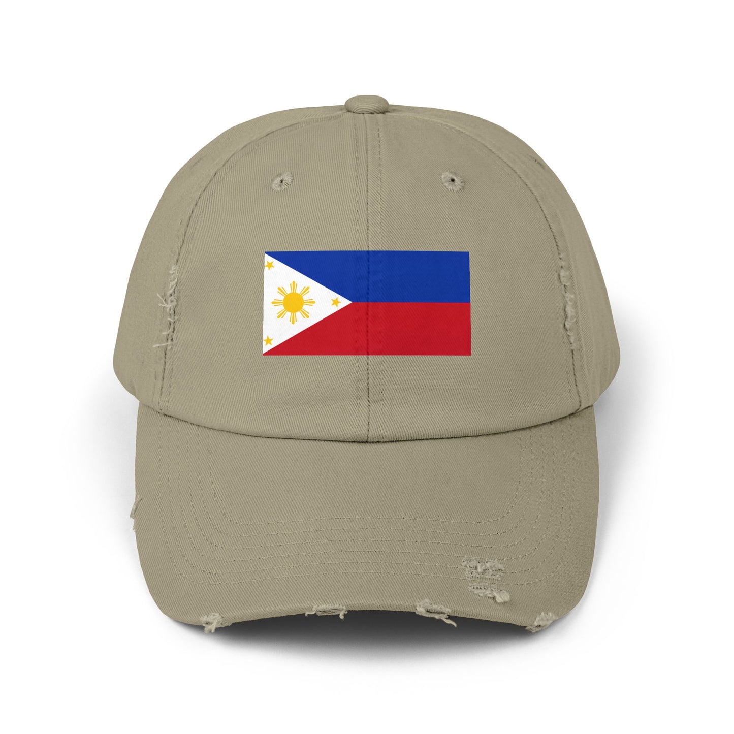 Philippines Flag Distressed Cap - Unisex Casual Hat - Asia