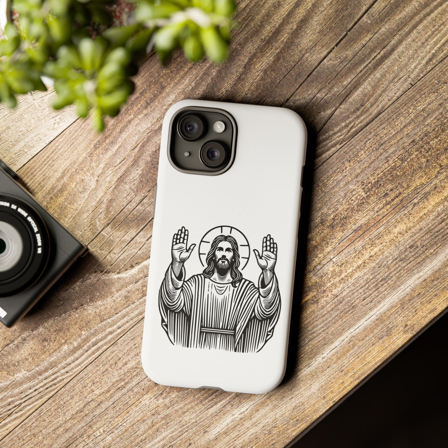 Jesus Phone Case - Simple yet Protective - iPhone- Samsung Galaxy - Google Pixel