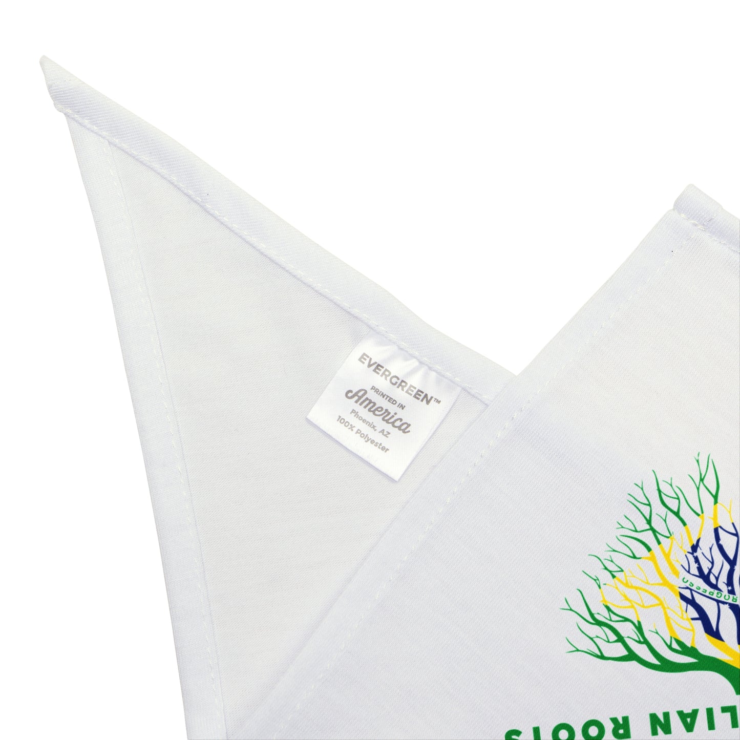 White - Pet Bandana - Brazilian Roots