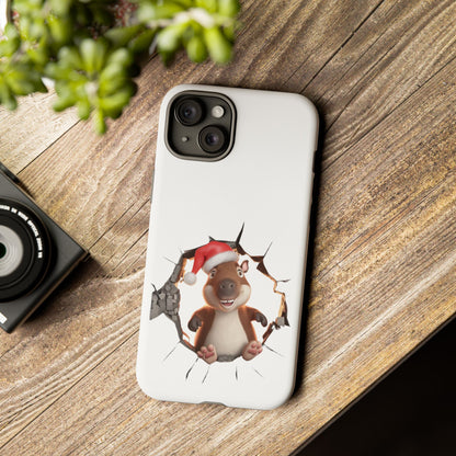 Christmas Capybara Santa Tough Phone Case