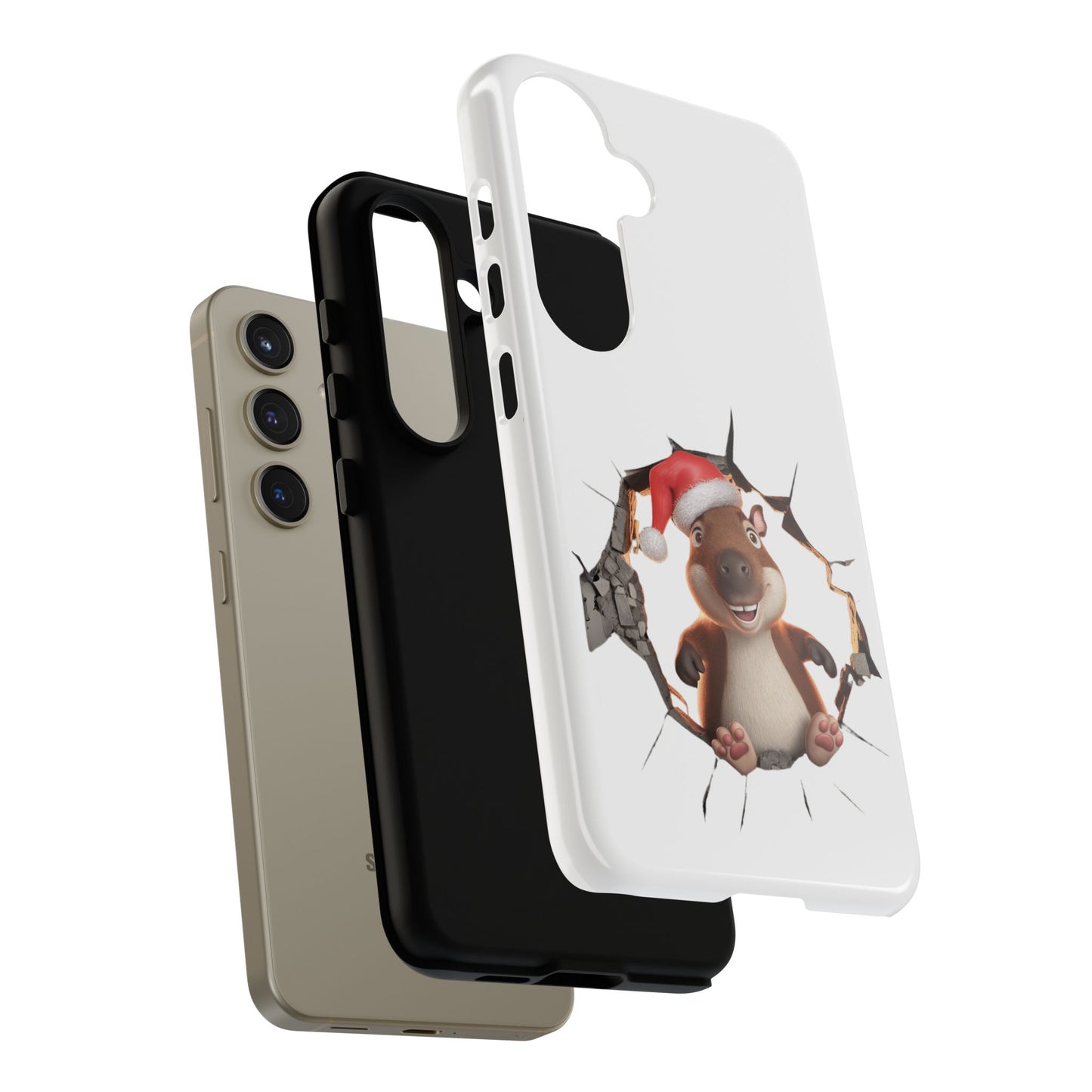 Christmas Capybara Santa Tough Phone Case