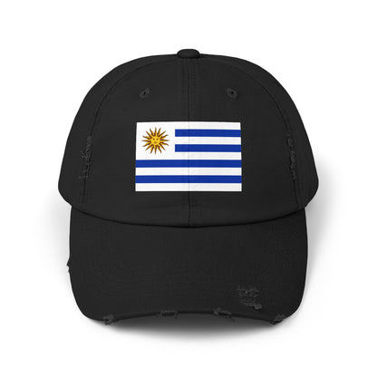 Uruguay Flag Distressed Cap - Unisex Casual Hat - South America