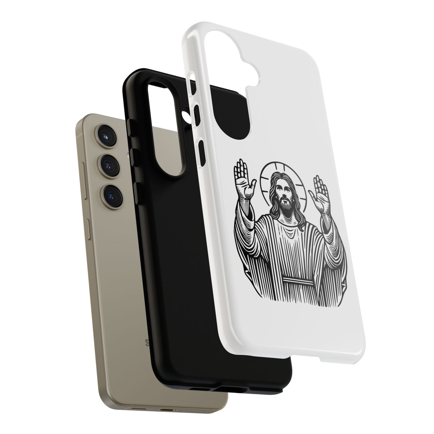 Jesus Phone Case - Simple yet Protective - iPhone- Samsung Galaxy - Google Pixel