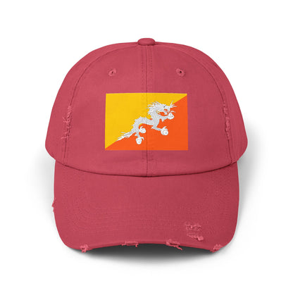 Bhutan Flag Cap - Unisex Casual Hat - Asia