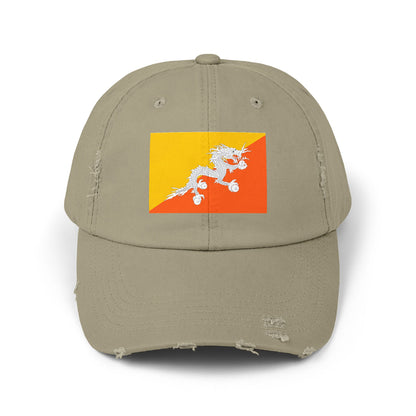 Bhutan Flag Cap - Unisex Casual Hat - Asia