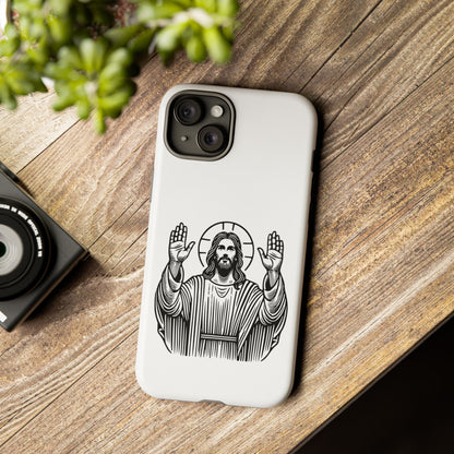 Jesus Phone Case - Simple yet Protective - iPhone- Samsung Galaxy - Google Pixel