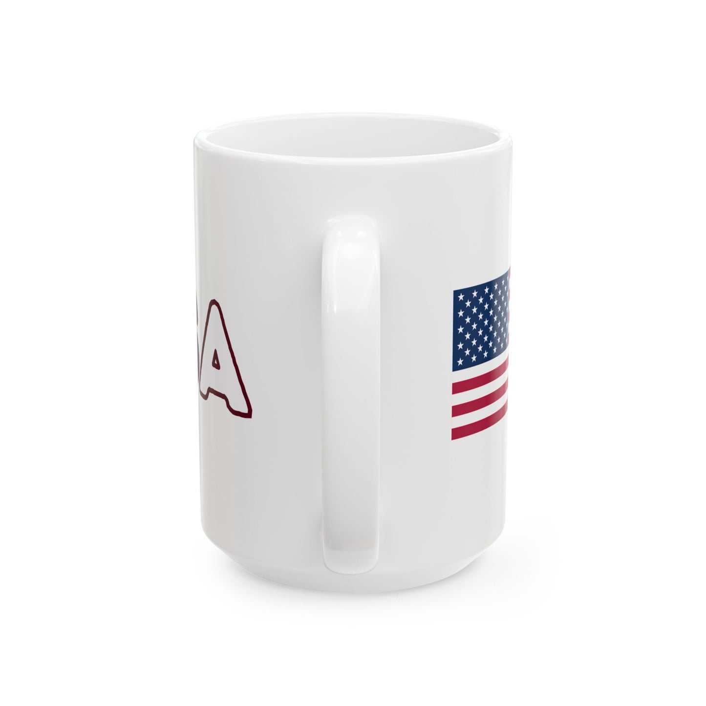 USA Patriotic Ceramic Mug - 11oz or 15oz - Perfect for Coffee Lovers