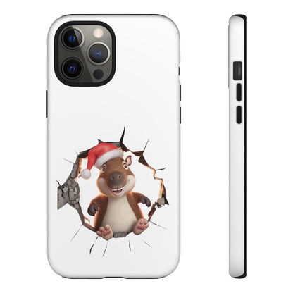 Christmas Capybara Santa Tough Phone Case