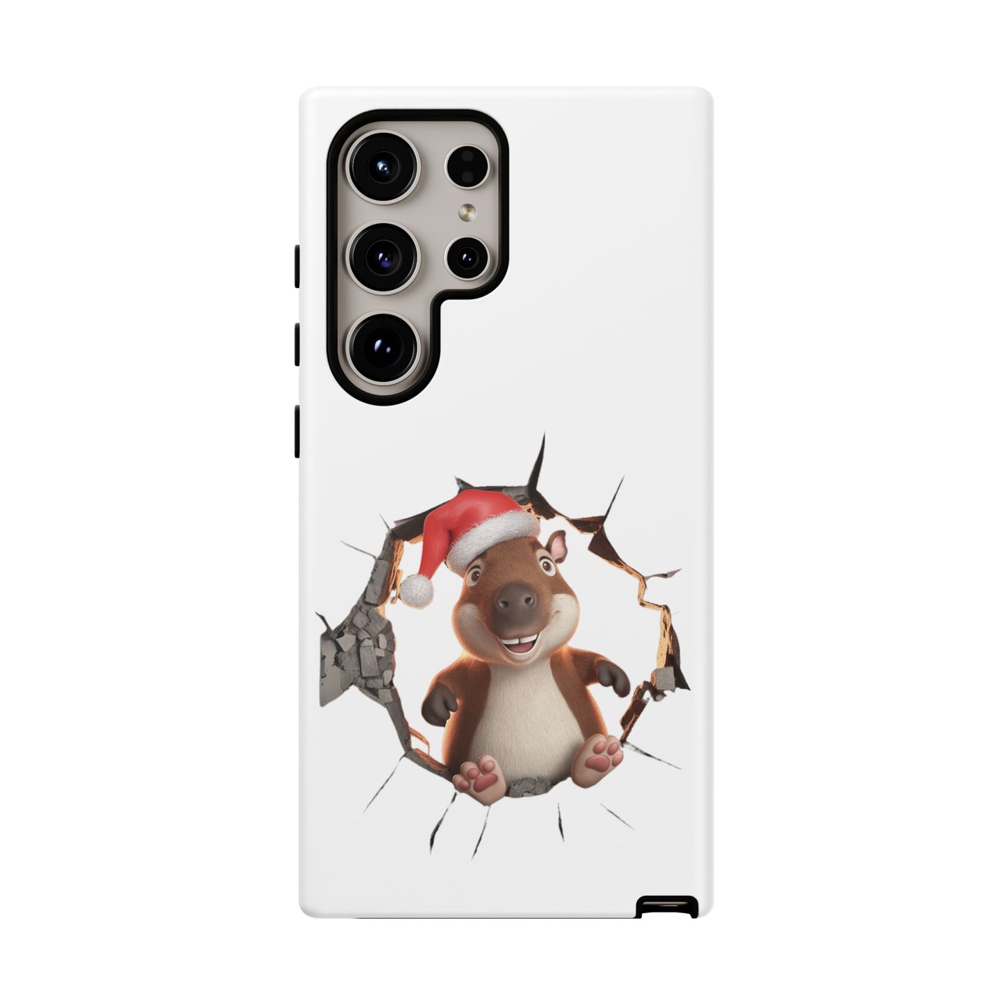 Christmas Capybara Santa Tough Phone Case