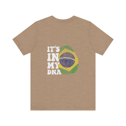 Adult Unisex Jersey Short Sleeve Tee - Minha indentidade- Brasil