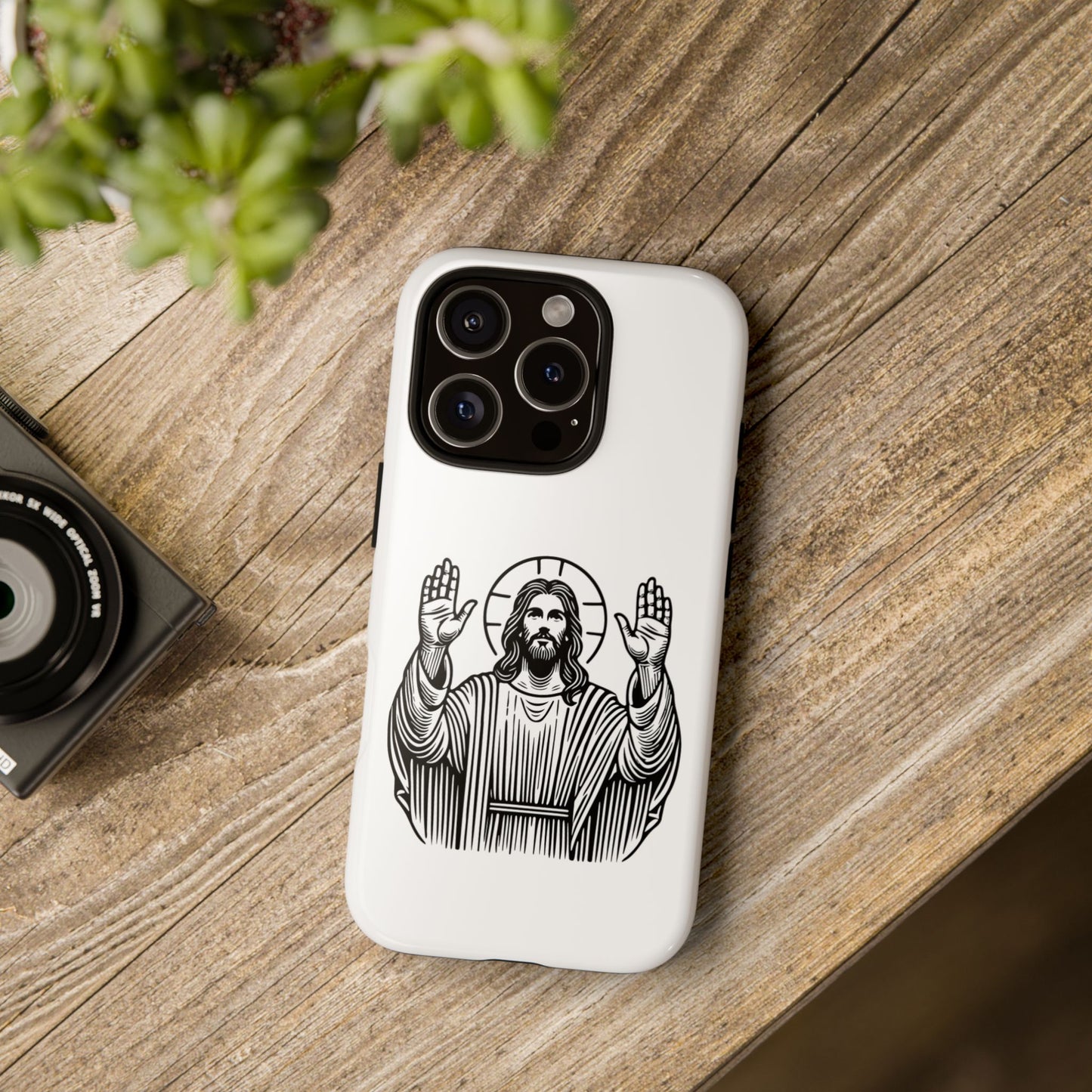 Jesus Phone Case - Simple yet Protective - iPhone- Samsung Galaxy - Google Pixel