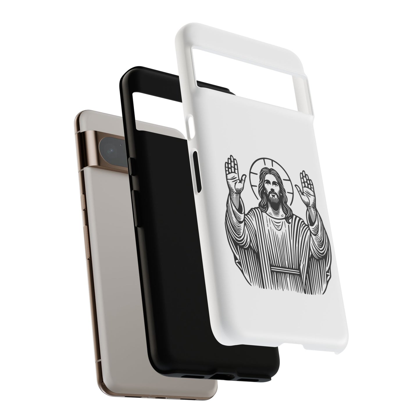 Jesus Phone Case - Simple yet Protective - iPhone- Samsung Galaxy - Google Pixel