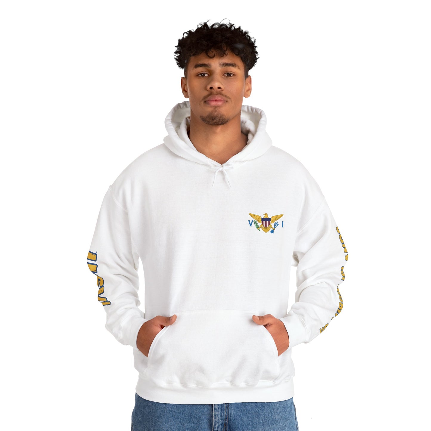 US Virgin Islands Flag Unisex Hoodie - Caribbean - Island Territory