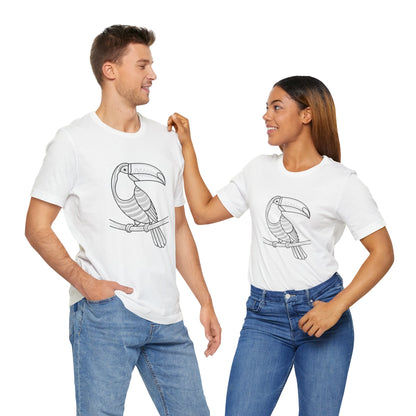 Tropical Toucan Graphic Tee - Unisex Short Sleeve Shirt