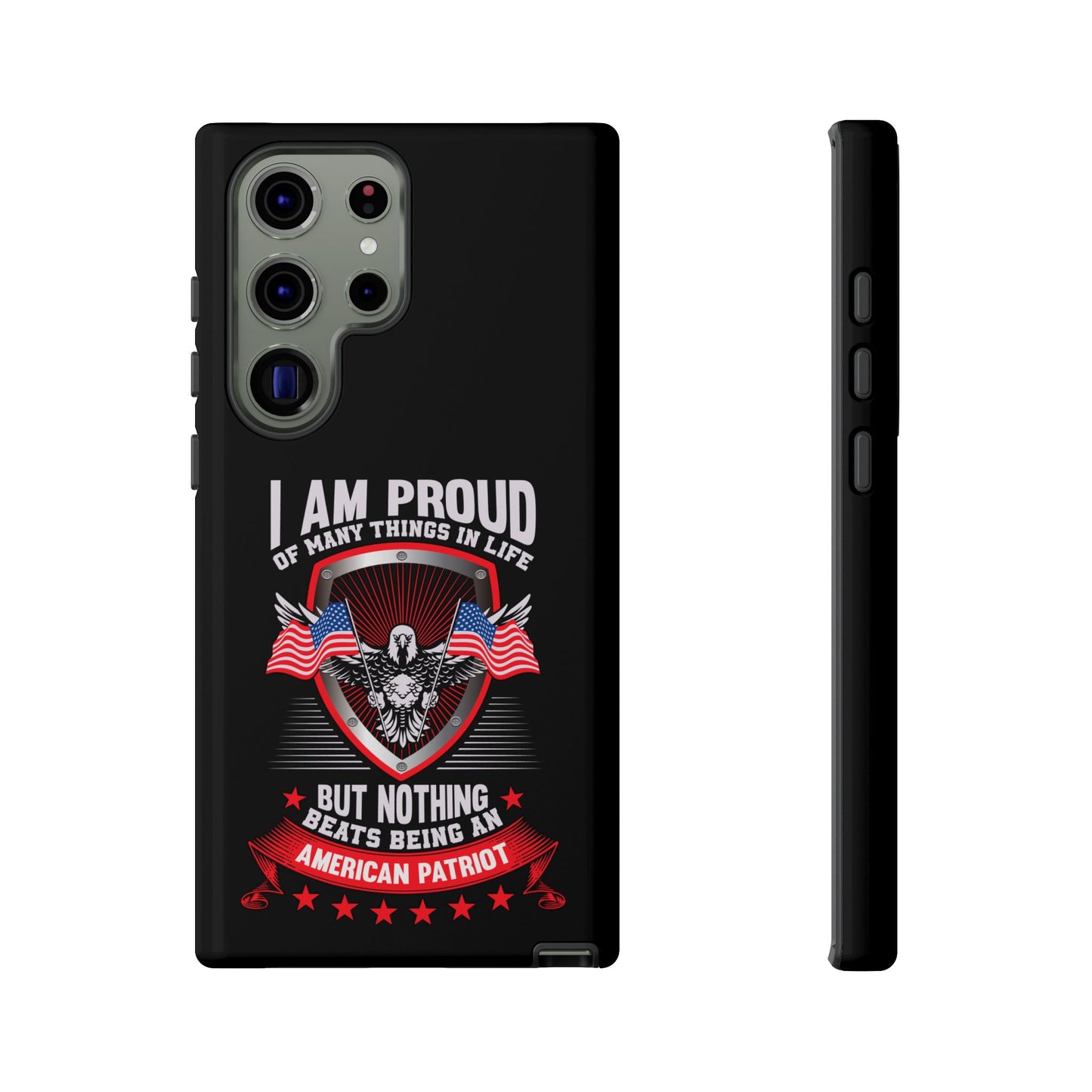 Proud American Patriot Phone Case - I Am Proud Design - iPhone- Samsung Galaxy - Google Pixel