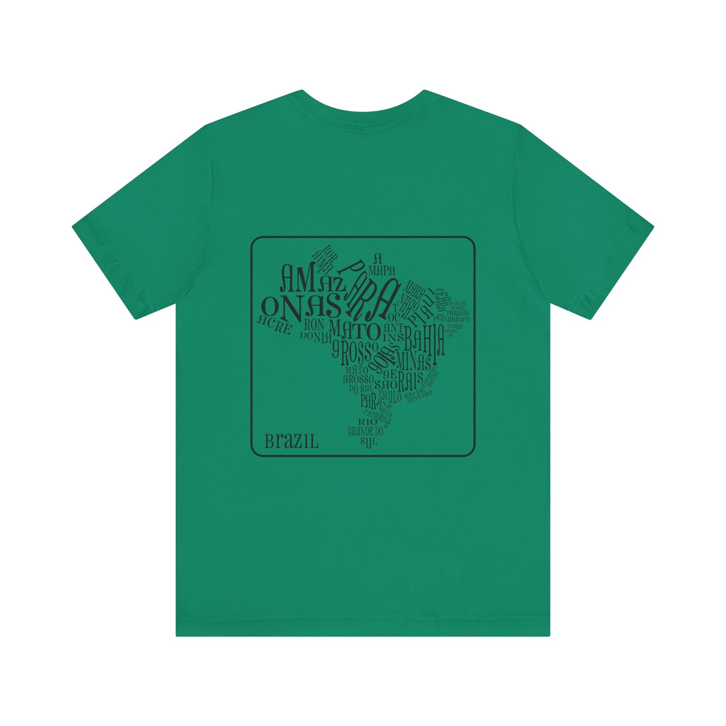 Camiseta Verde - Frente e Costas - Double Side Print