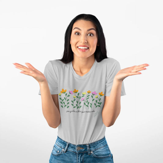 Sou Grata Pela Vida Tee Casual Printify