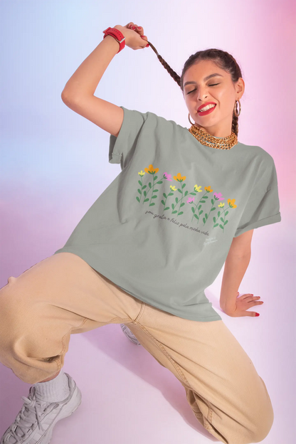 Sou Grata Pela Vida Tee Casual Printify