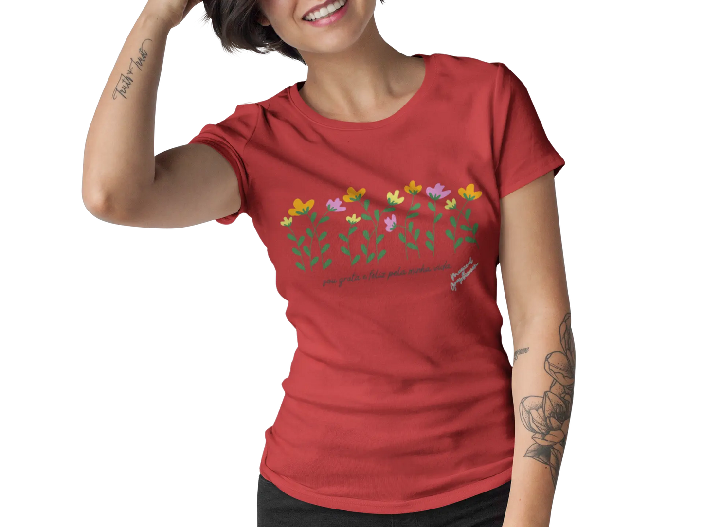 Sou Grata Pela Vida - Tee Printify