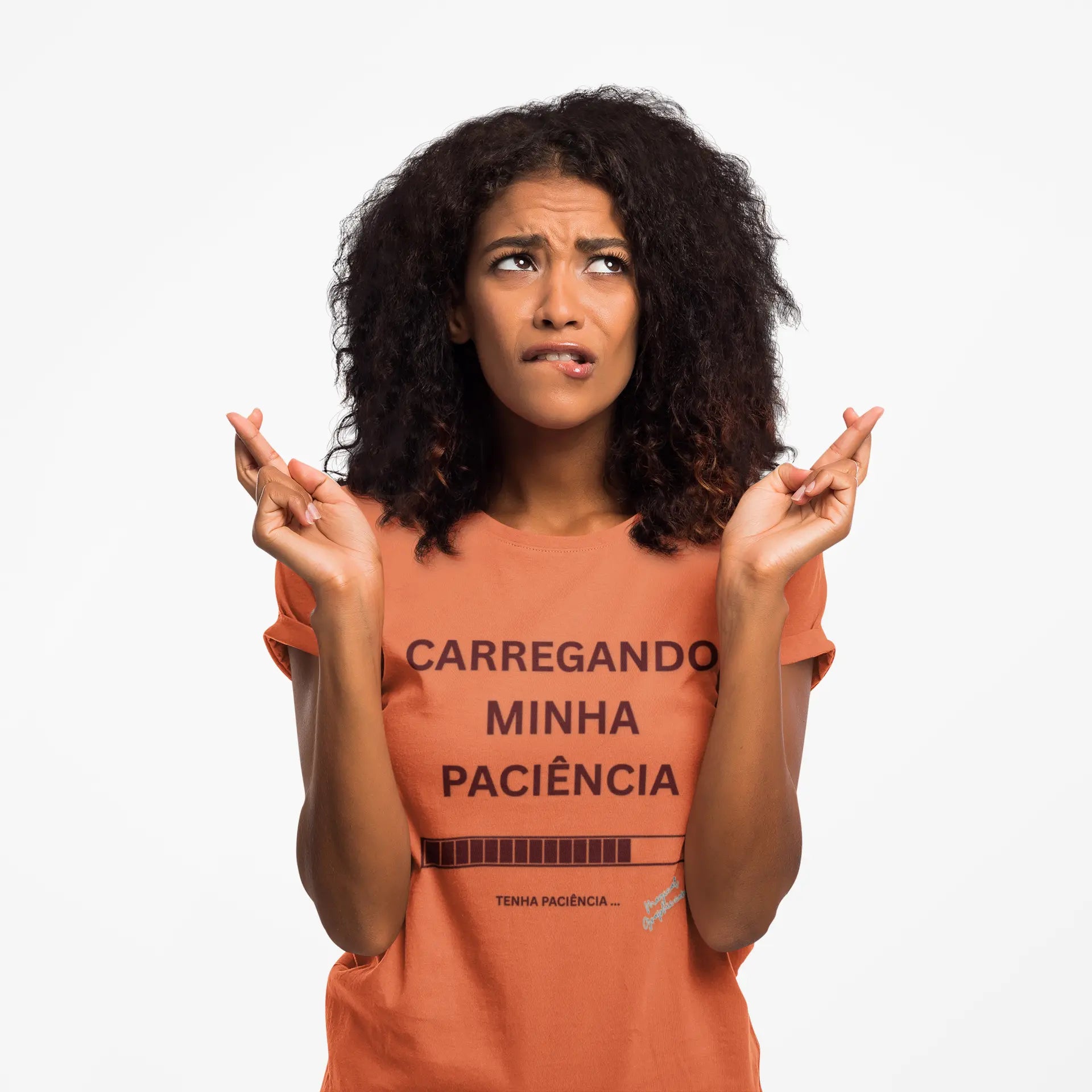 Carregando Minha Paciencia - Feminine Tee Printify