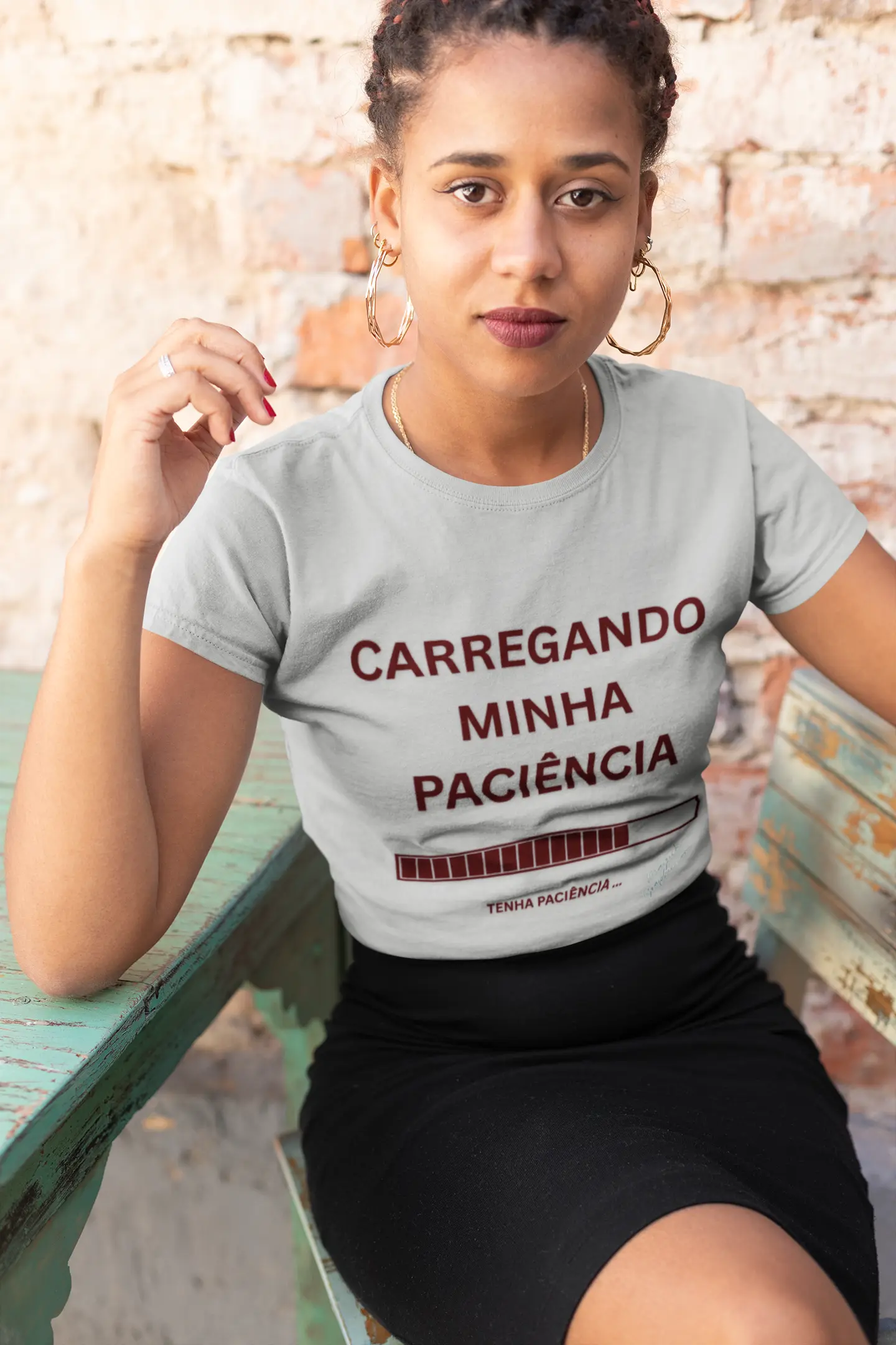 Carregando Minha Paciencia - Feminine Tee Printify