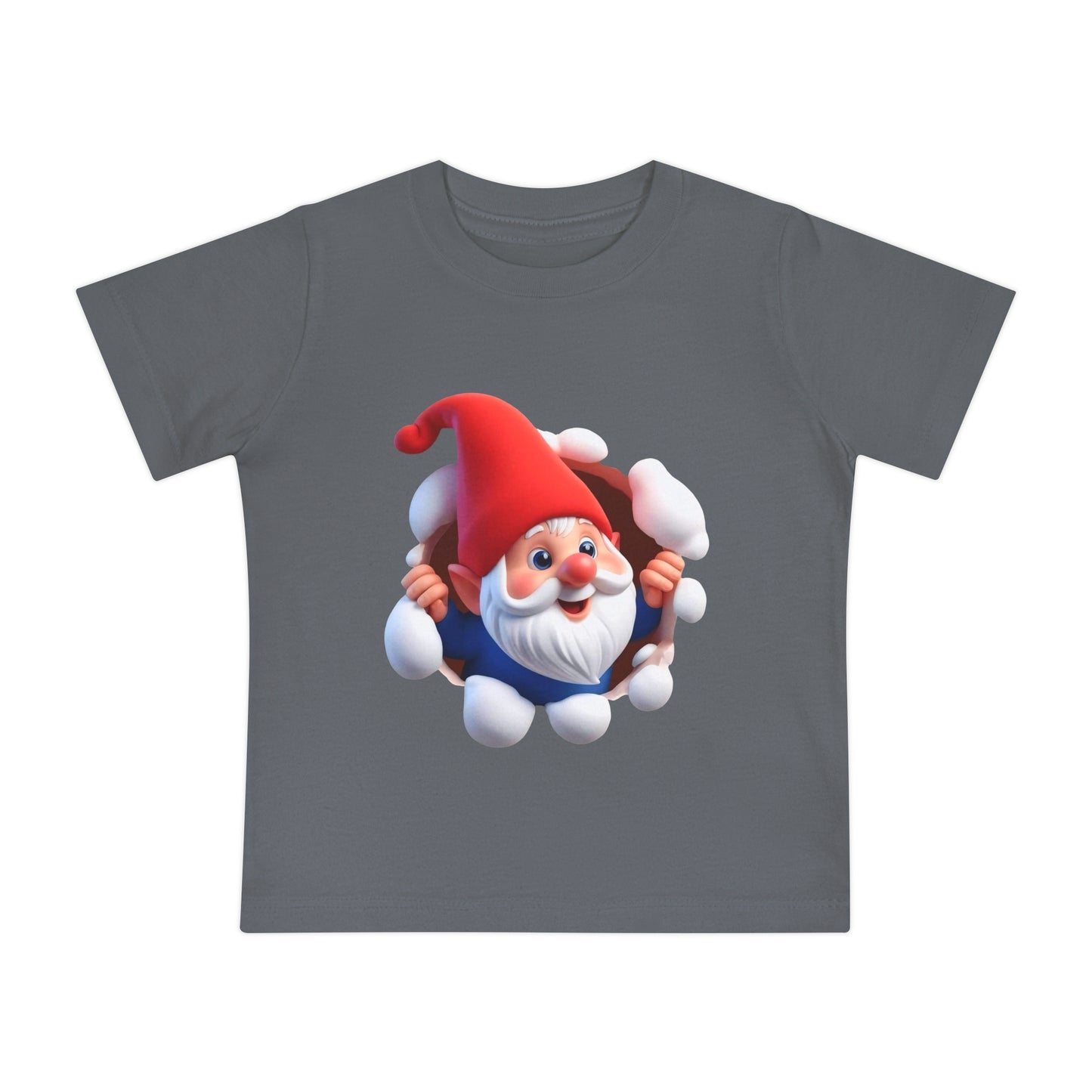 Cute Gnome Baby Short Sleeve T-Shirt - Christmas - 3 to 18 months