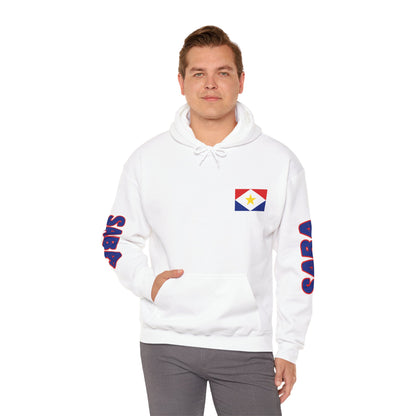 SABA Flag Hoodie - Unisex Heavy Blend™ Sweatshirt - Island Territory