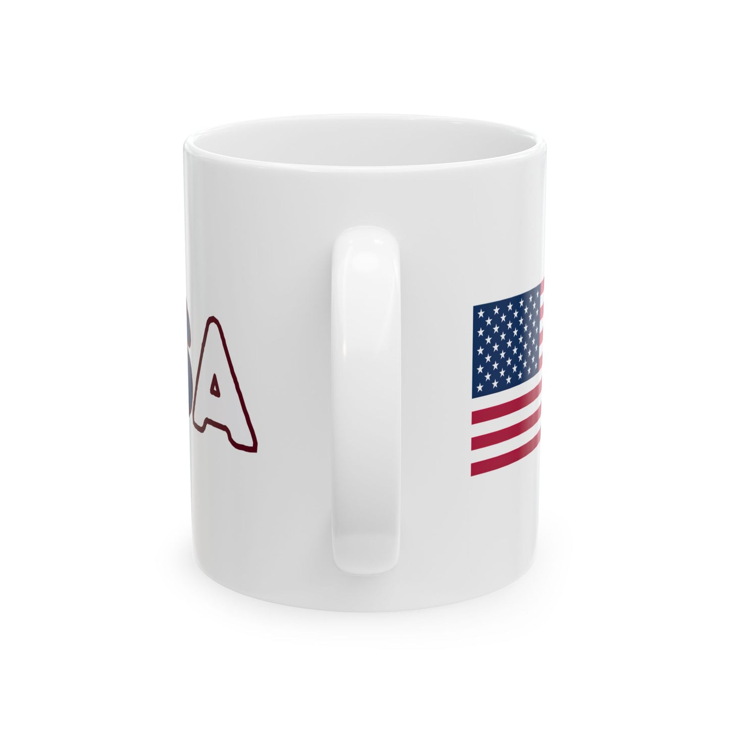 USA Patriotic Ceramic Mug - 11oz or 15oz - Perfect for Coffee Lovers