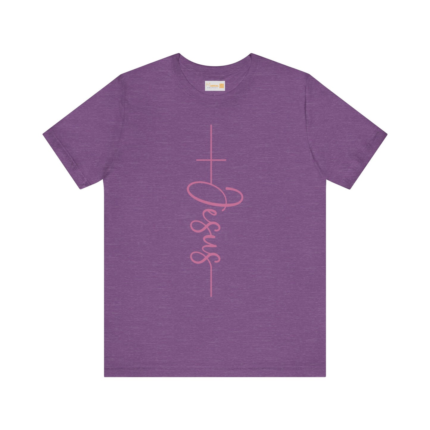 Adult Unisex T-Shirt - Pink "Jesus"